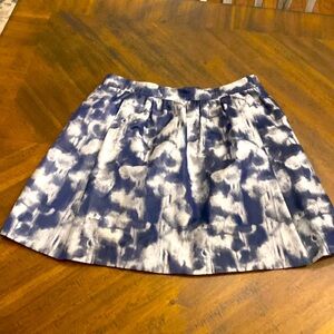 Michael Kors Multi Color Poof Utilty Relaxed Pleated pockets Skirt Size 6